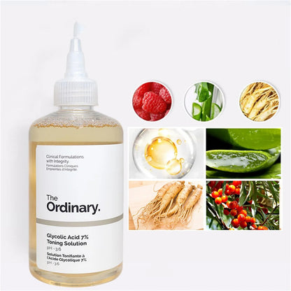 240ml Glycolic Acid Fruit Acid Exfoliating Skin Toner Lightening